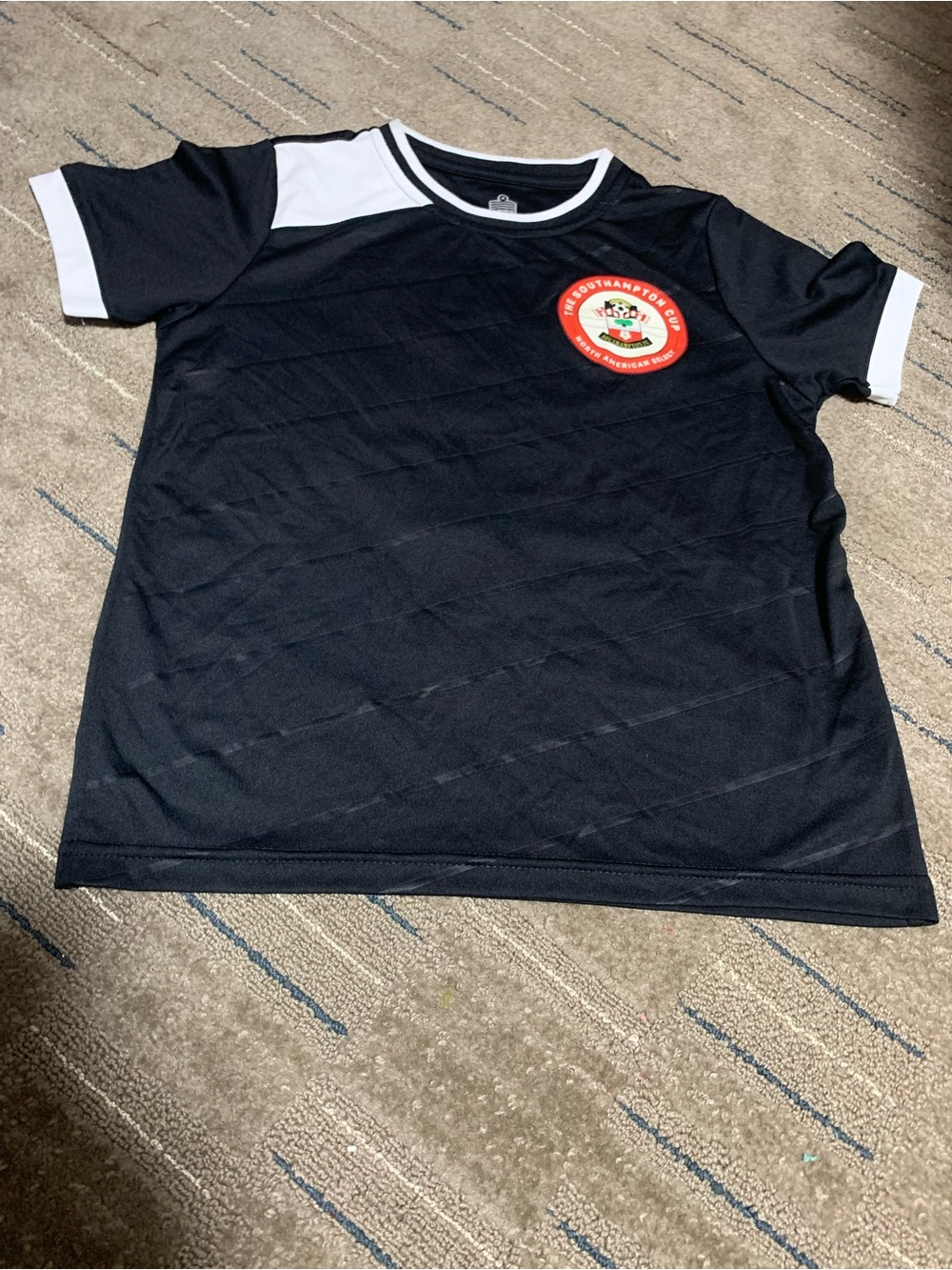 Admiral Southampton Cup Youth Medium Soccer Jersey Black #3 Be Elite Select